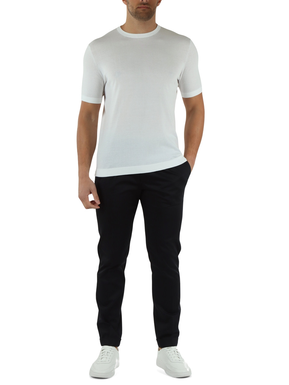 OFF WHITE | Maglia manica corta in cotone ultrafine