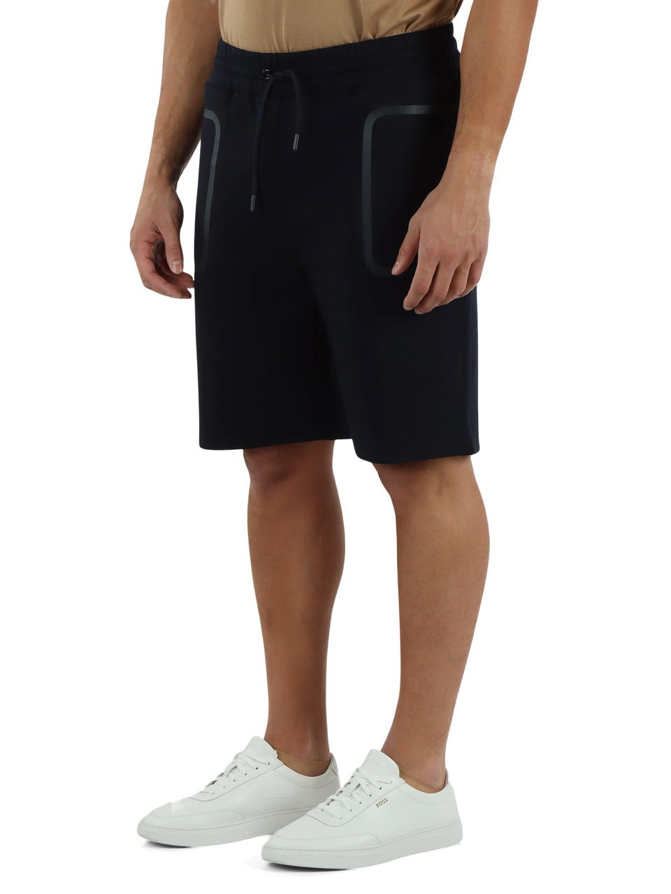 Dunkelblau | Sportshorts aus Baumwollmischung MITCHEL 03 Transeasonal
