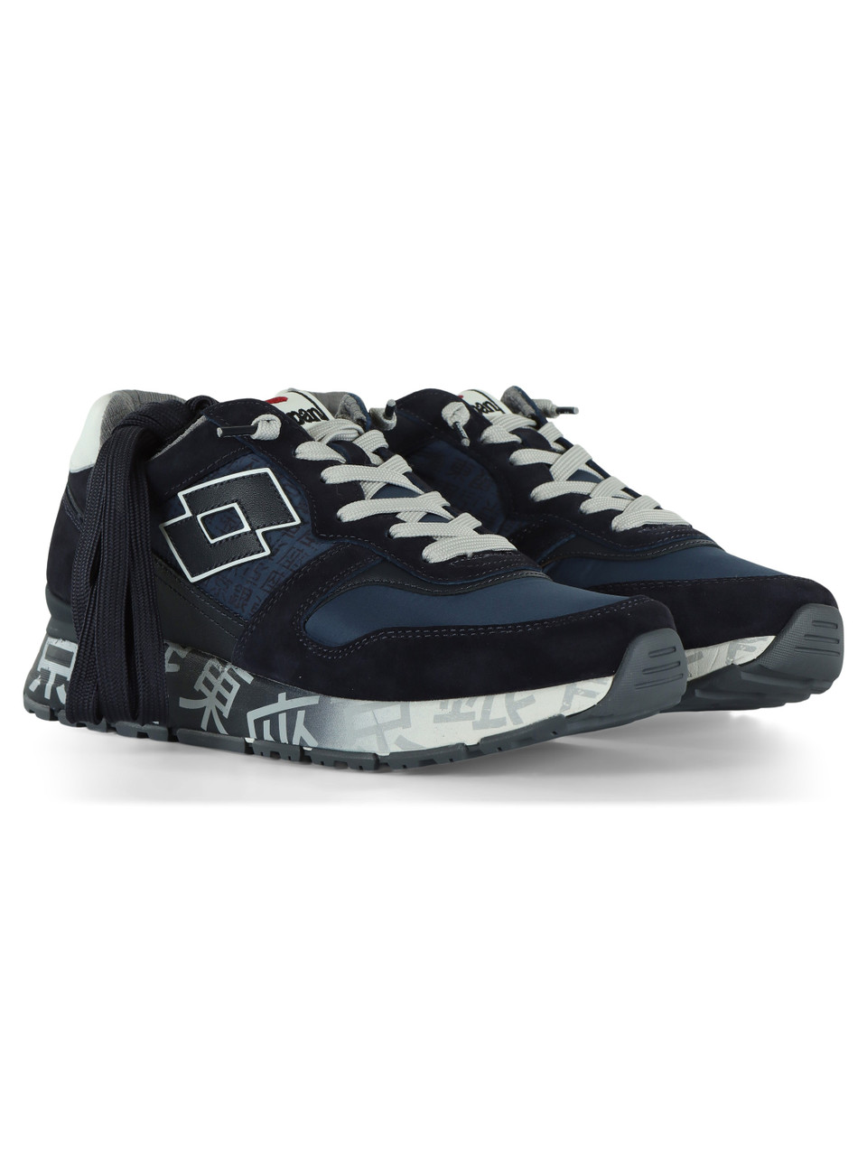 BLU | LEGGENDA: Sneakers in pelle e tessuto TOKYO GINZA SHADED