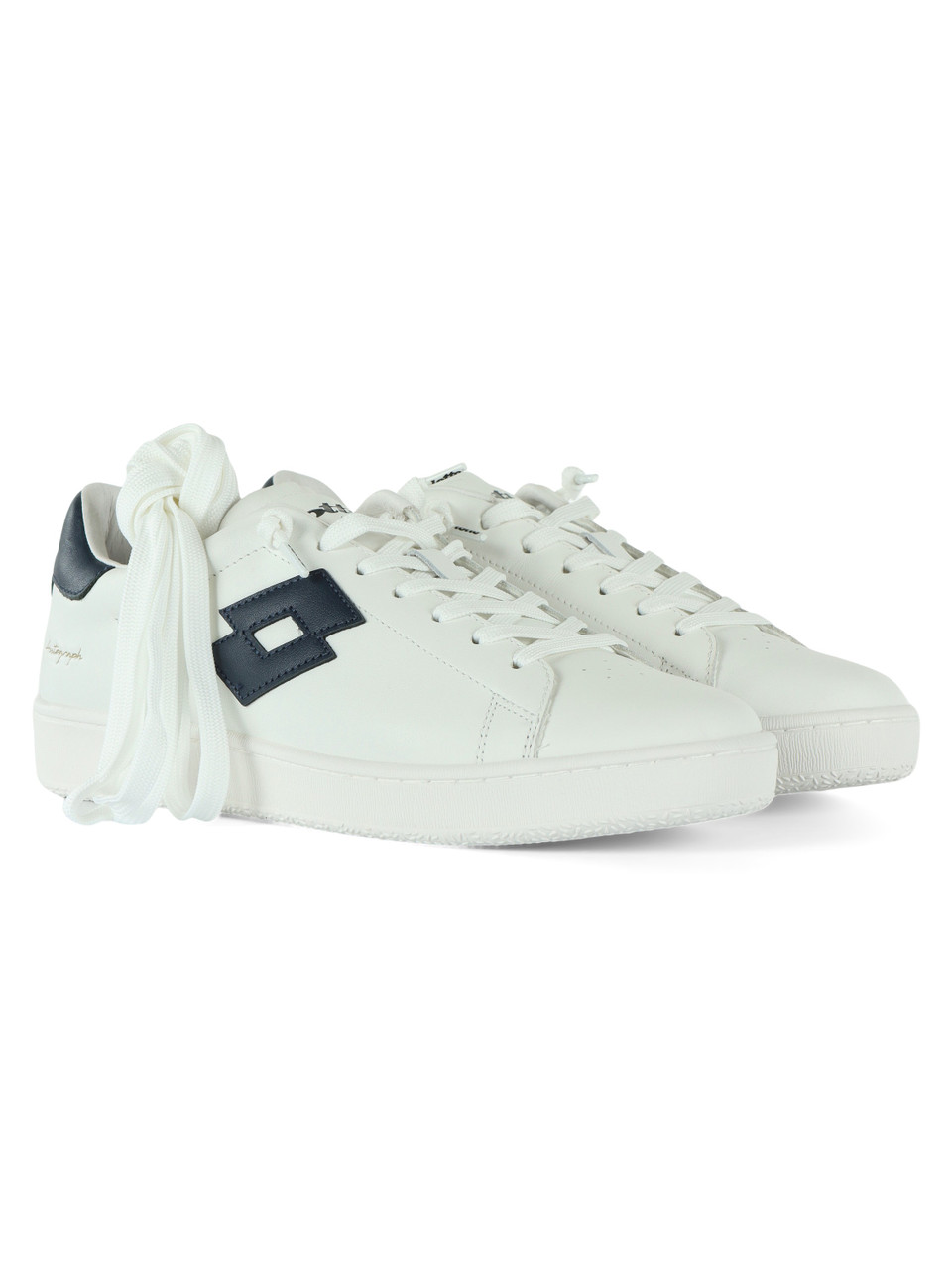 WEISS | LEGENDE: Sneakers aus Leder AUTOGRAPH