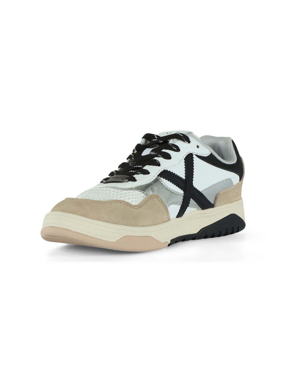 BIANCO/NERO | Sneakers in pelle e mesh TENNEZ MAN 06