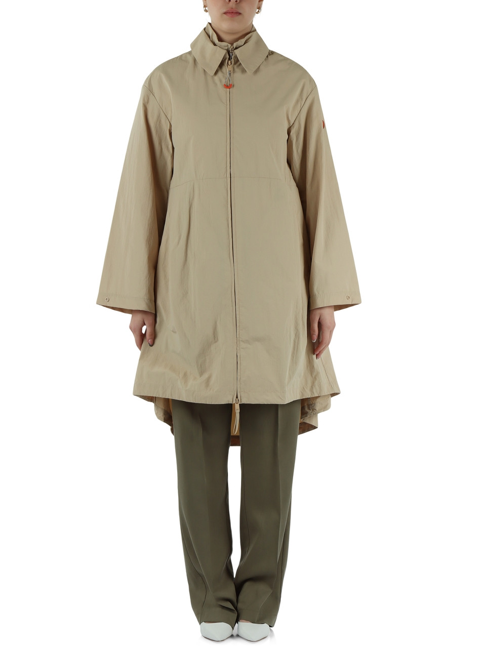 BEIGE | Giacca lunga svasata ALISMA Caution