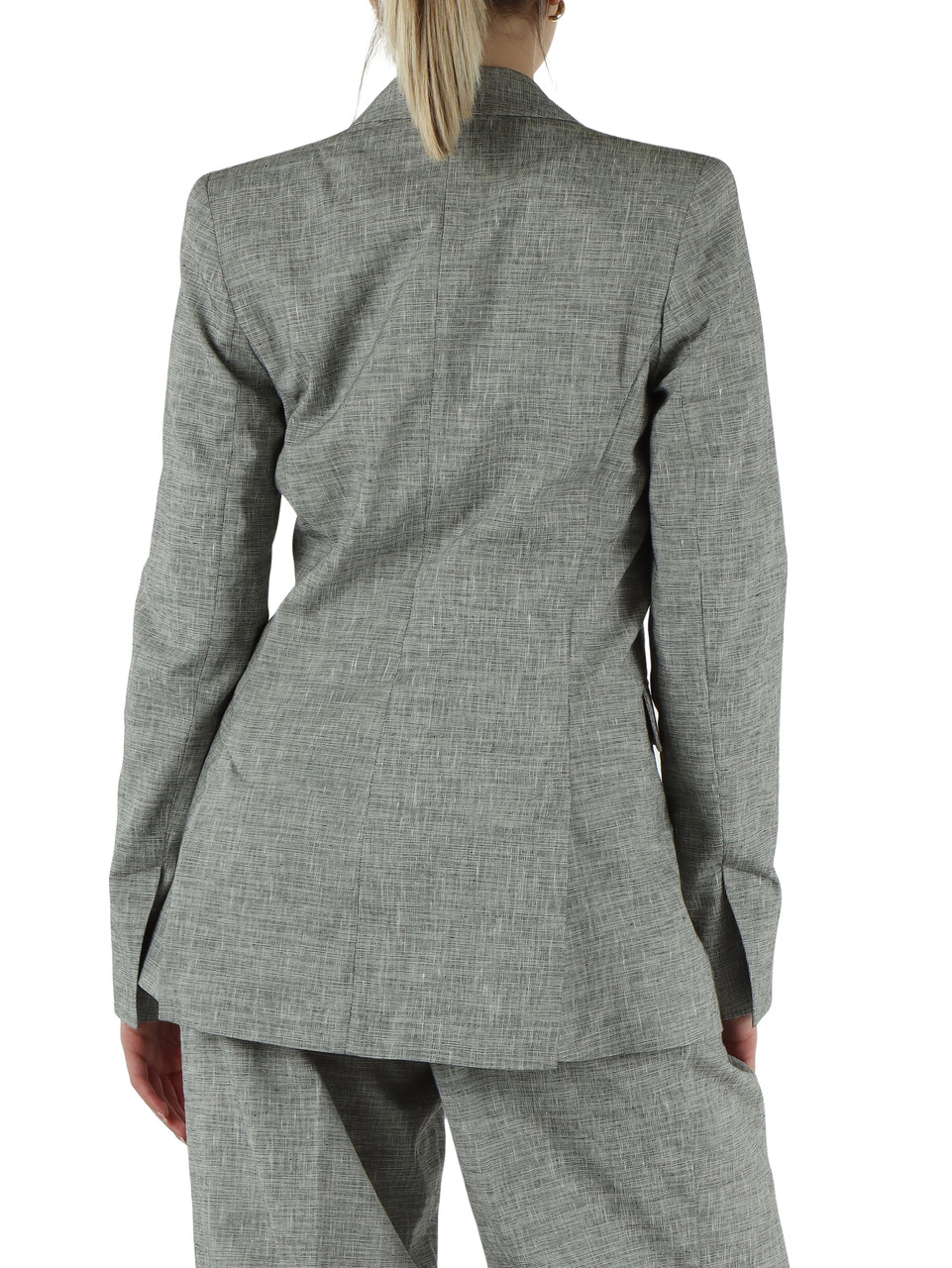 GRAU | AMALFI Jacke aus Leinen-Baumwoll-Mischung