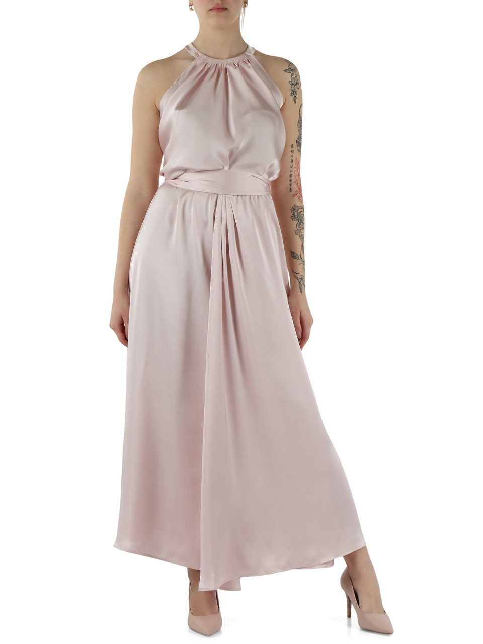 ROSA | Abito lungo in satin GUZZE