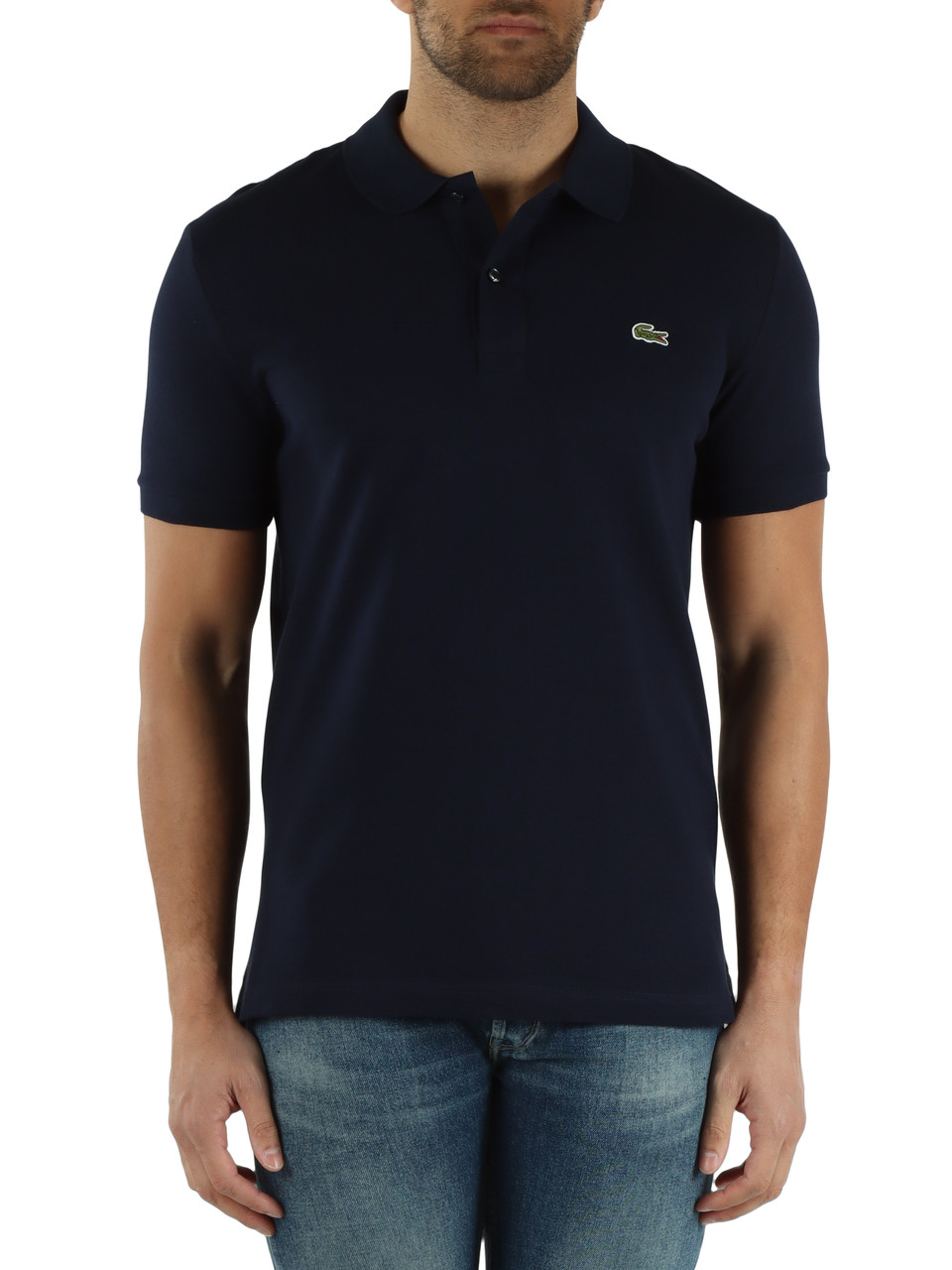 Dunkelblau | Polo L.12.12 Slim Fit aus Baumwoll-Piqué