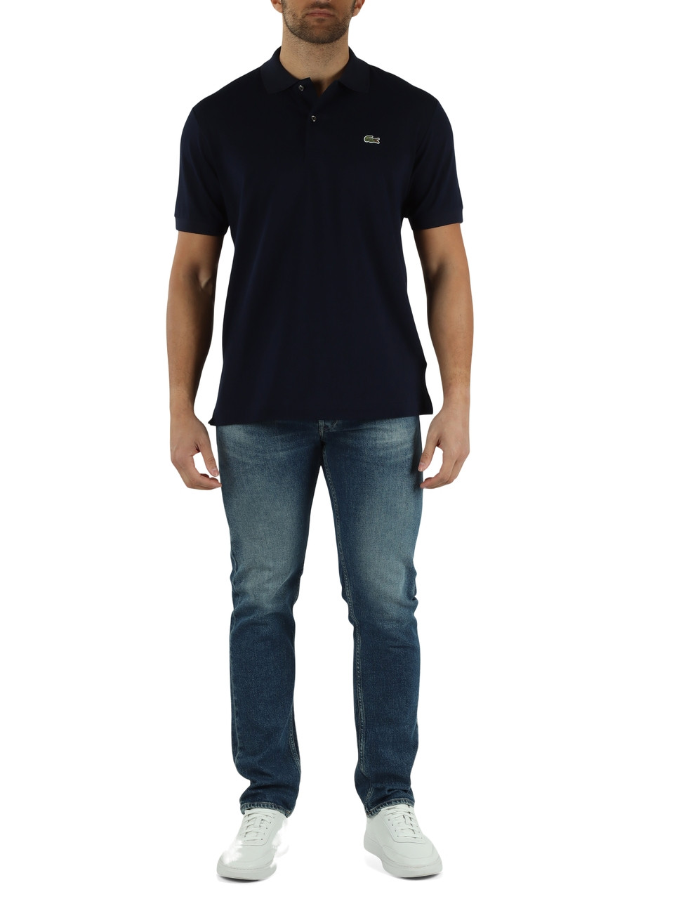 BLU SCURO | Polo L.12.12 Light Classic fit in misto cotone piquet