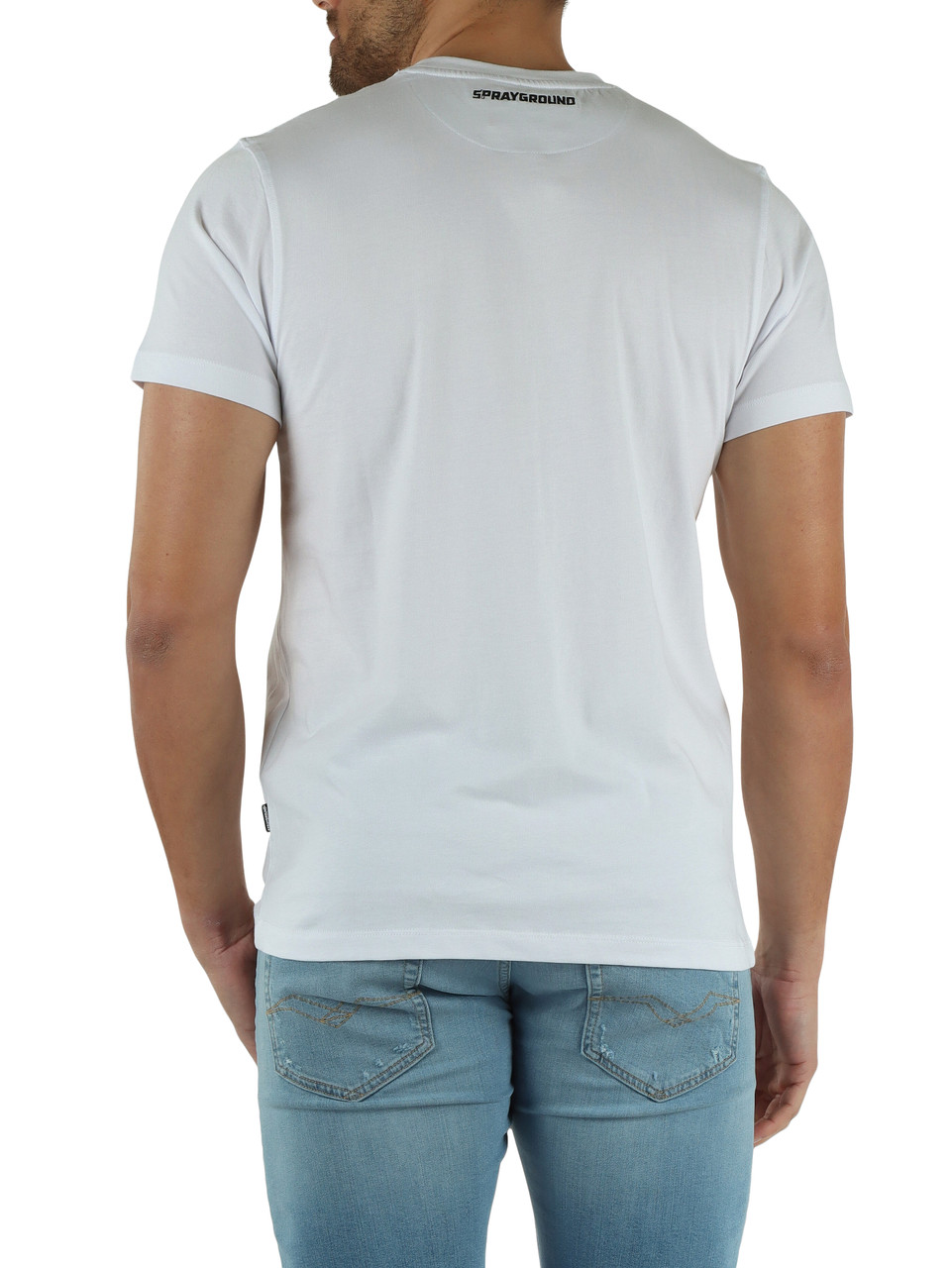 WEISS | T-shirt SCRIBBLE EMBROIDERY SHARK Regular Fit