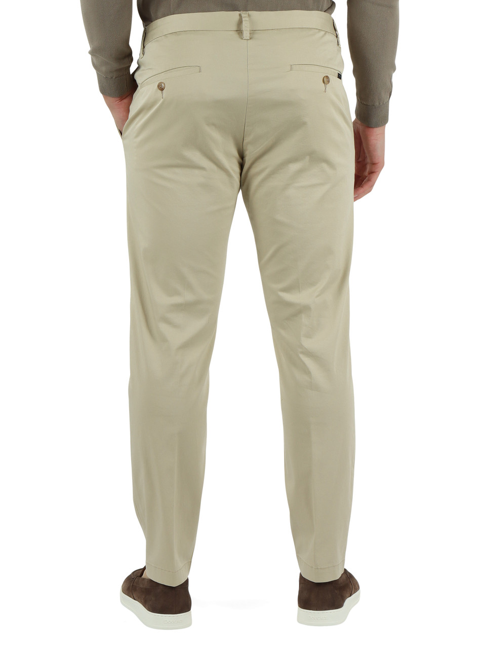 BEIGE | Pantalone BERLINO in cotone stretch