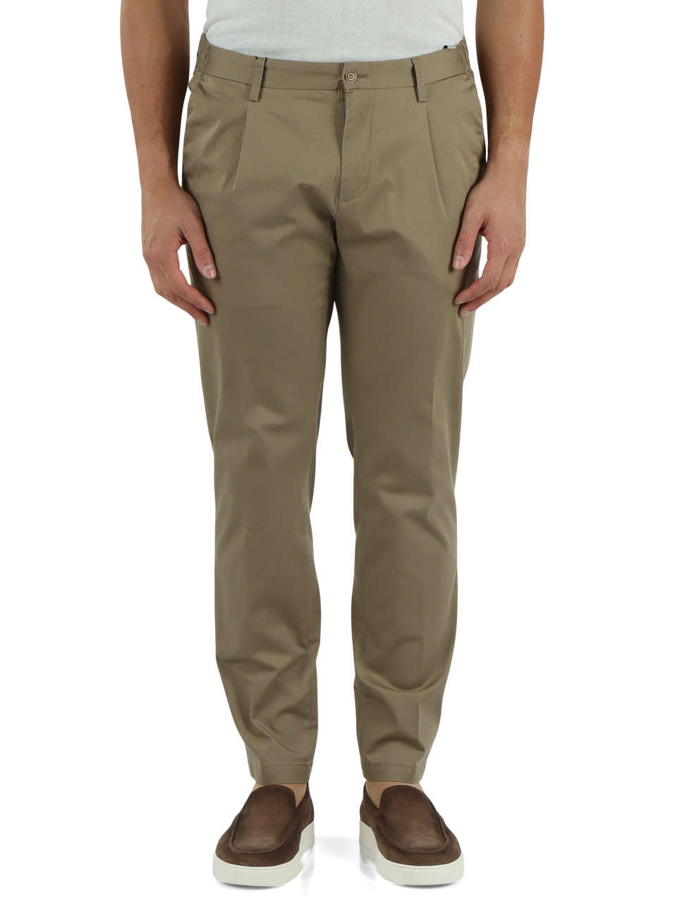 KAKI | Jogger Fit Hose BERLINO aus Stretch-Baumwolle