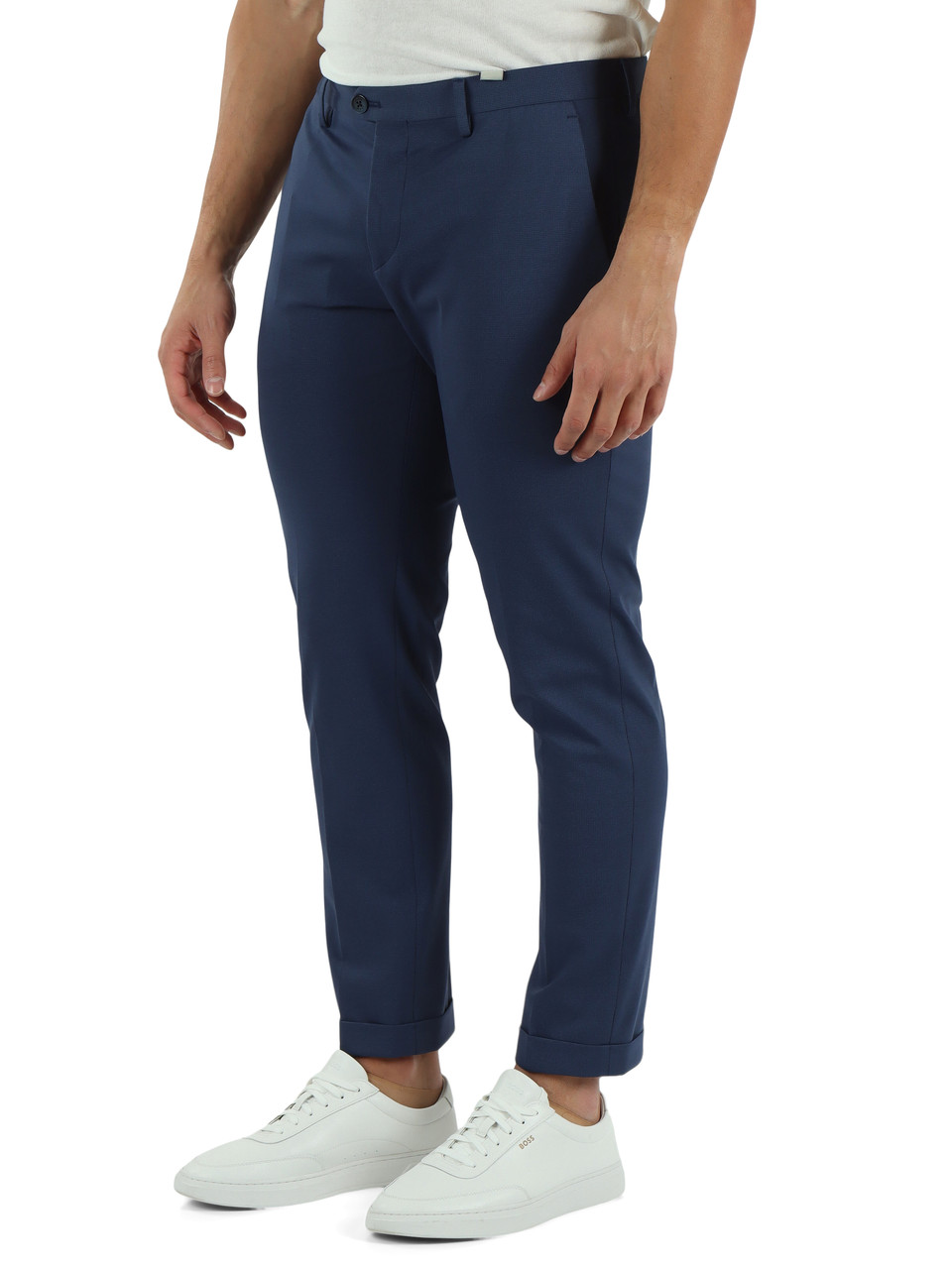 BLAU | Slim-Fit-Hose SASA aus Stretch-Baumwolle
