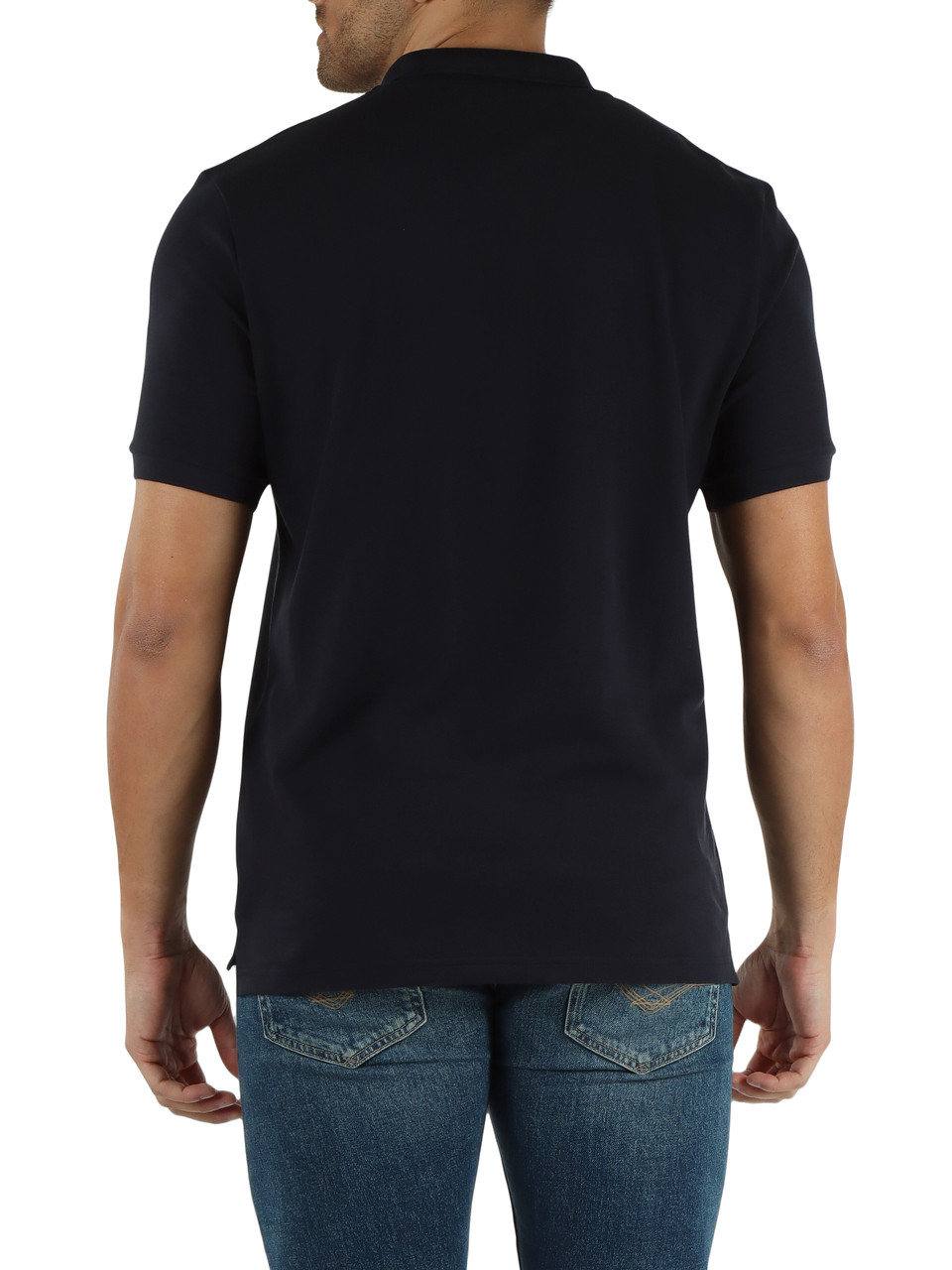 BLU SCURO | Polo derby in cotone piquet TENDER 01