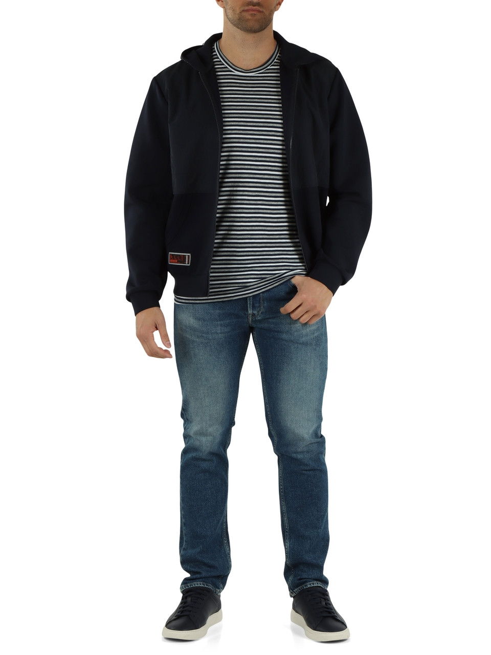 Dunkelblau | Zip-Hoodie TRIVIAL BMAT