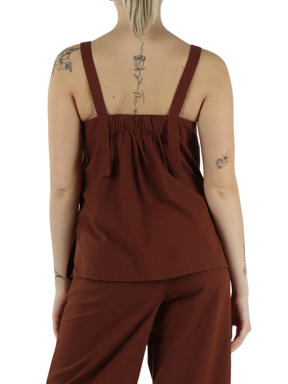 BRAUN | Seersucker-Baumwolltop ARIA