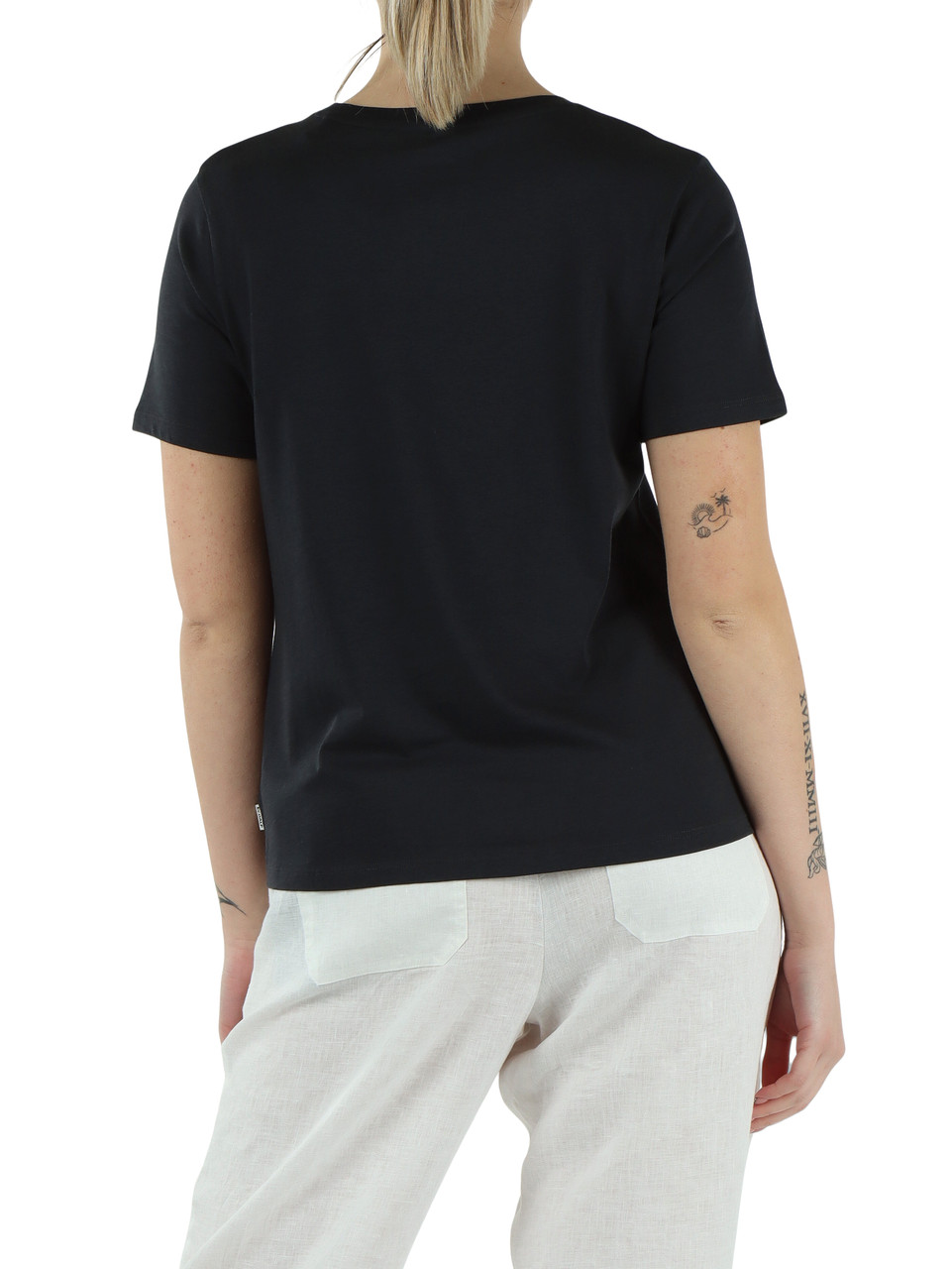 Dunkelblau | T-Shirt LAKE aus Baumwolle und Lyocell