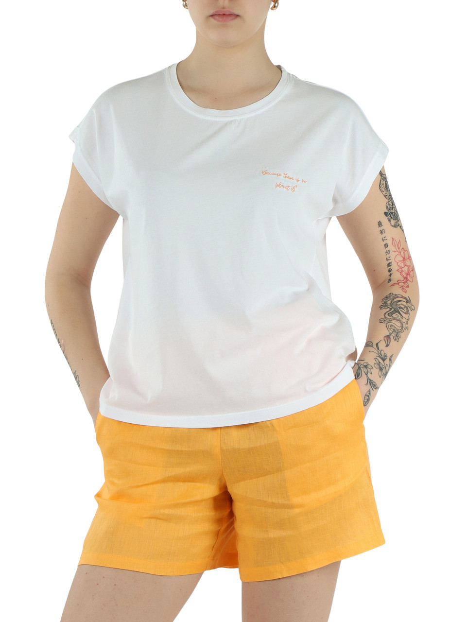 BIANCO | T-shirt girocollo in cotone NAMUR