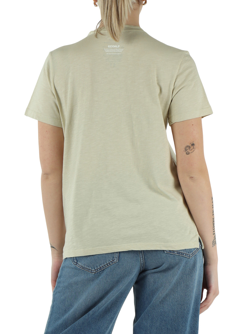 BEIGE | RONDA T-Shirt aus Flammgarn-Baumwolle