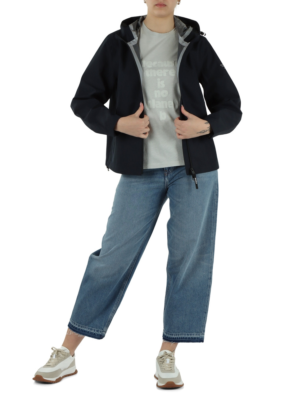 Dunkelblau | VENIS Jacke aus 3-lagigem wasserdichtem Stoff
