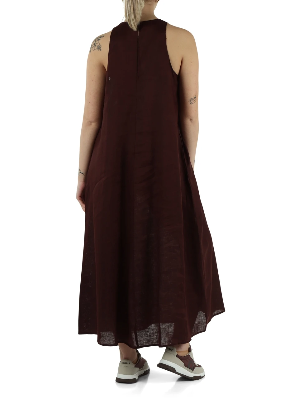 BRAUN | Ausgestelltes Leinenkleid UKARA