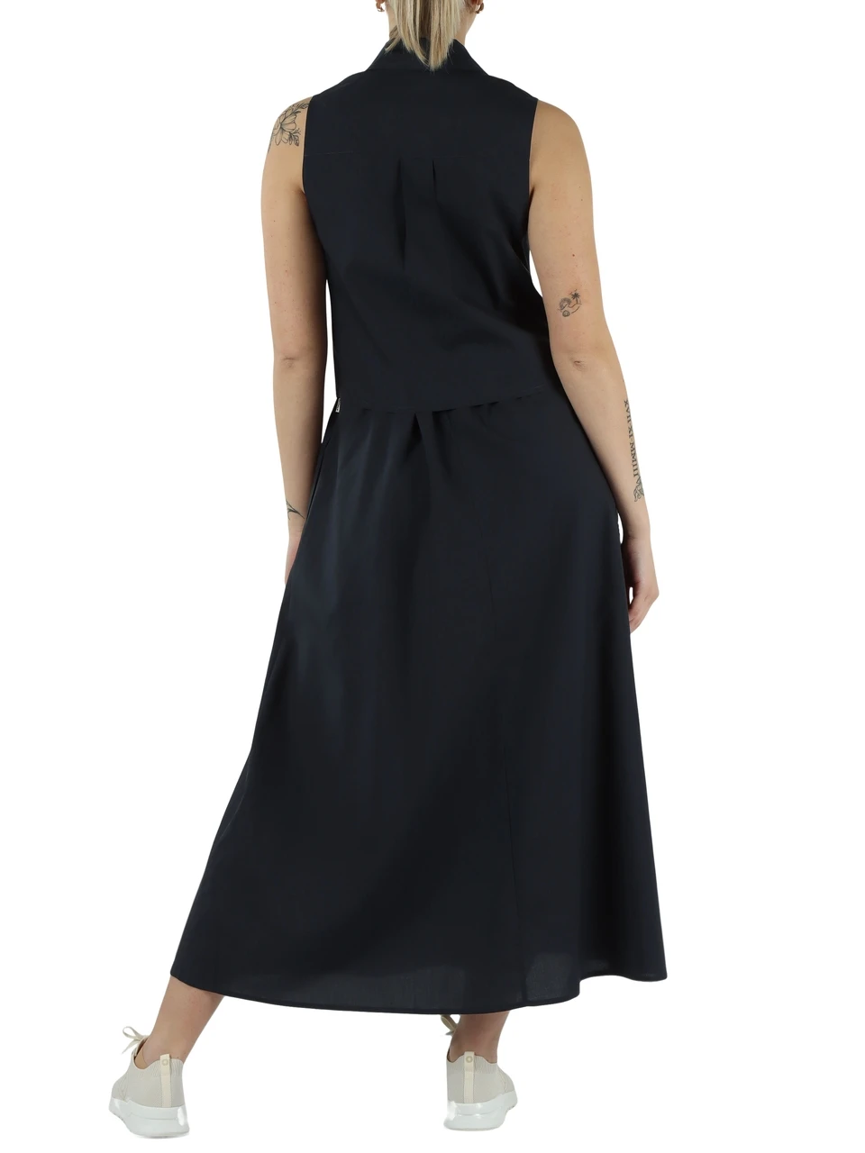 BLAU | CHIARA Kleid aus Lyocell und Baumwolle
