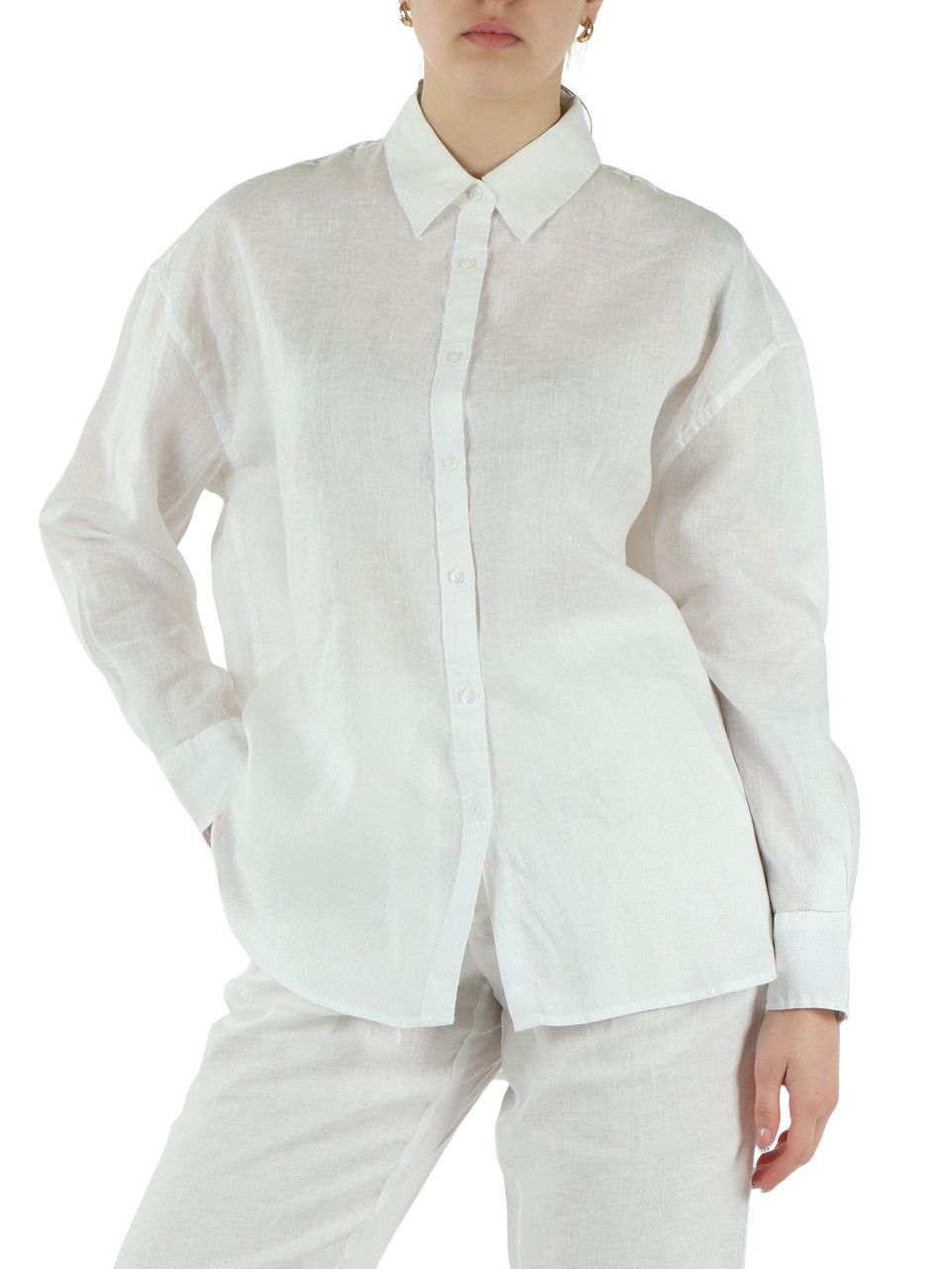 WEISS | Oversize-Leinenhemd DARIA