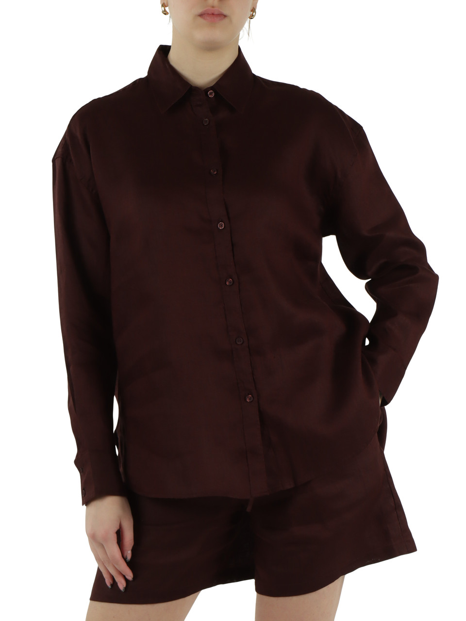 BRAUN | Oversize-Leinenhemd DARIA