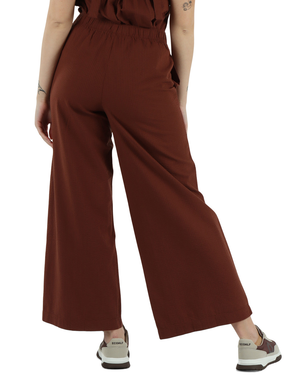 BRAUN | MOSS Hose aus Seersucker-Baumwolle