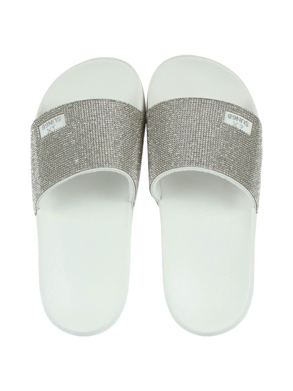 BIANCO | Ciabatte SLIPPERS STRASS BEACH