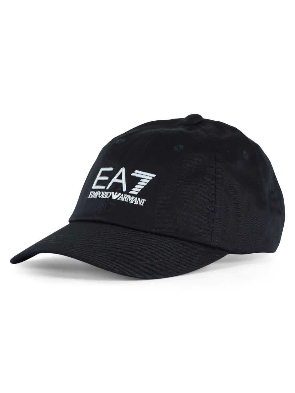 BLU SCURO | Cappello in cotone con ricamo logo frontale