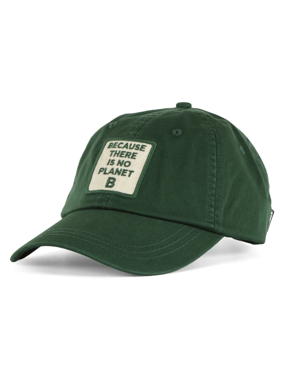 VERDE | Cappello in cotone con patch logo frontale