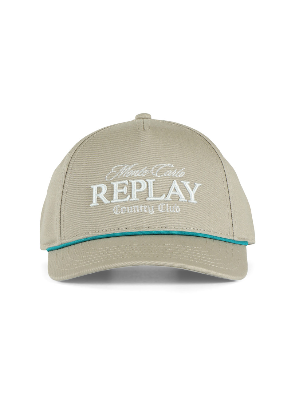 BEIGE | MCCC Kollektion:: Baumwollkappe mit Logostickerei