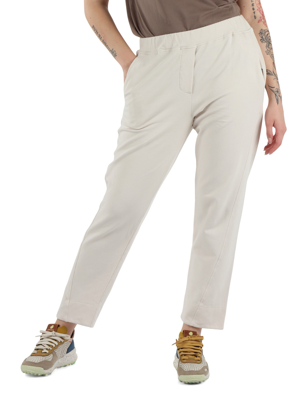 BEIGE | Pantaloni sportivi in cotone