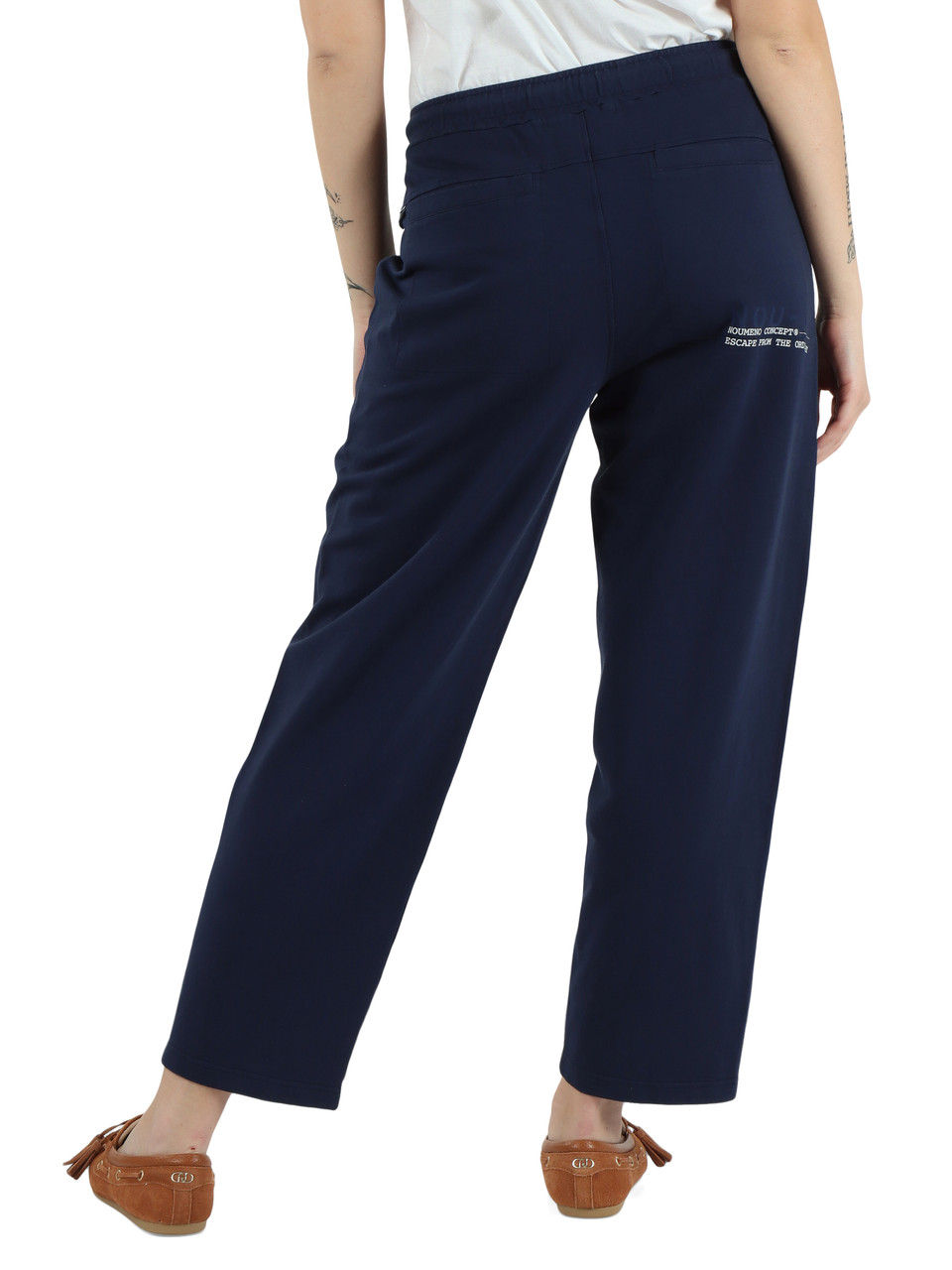BLU SCURO | Pantalone sportivo balloon in cotone