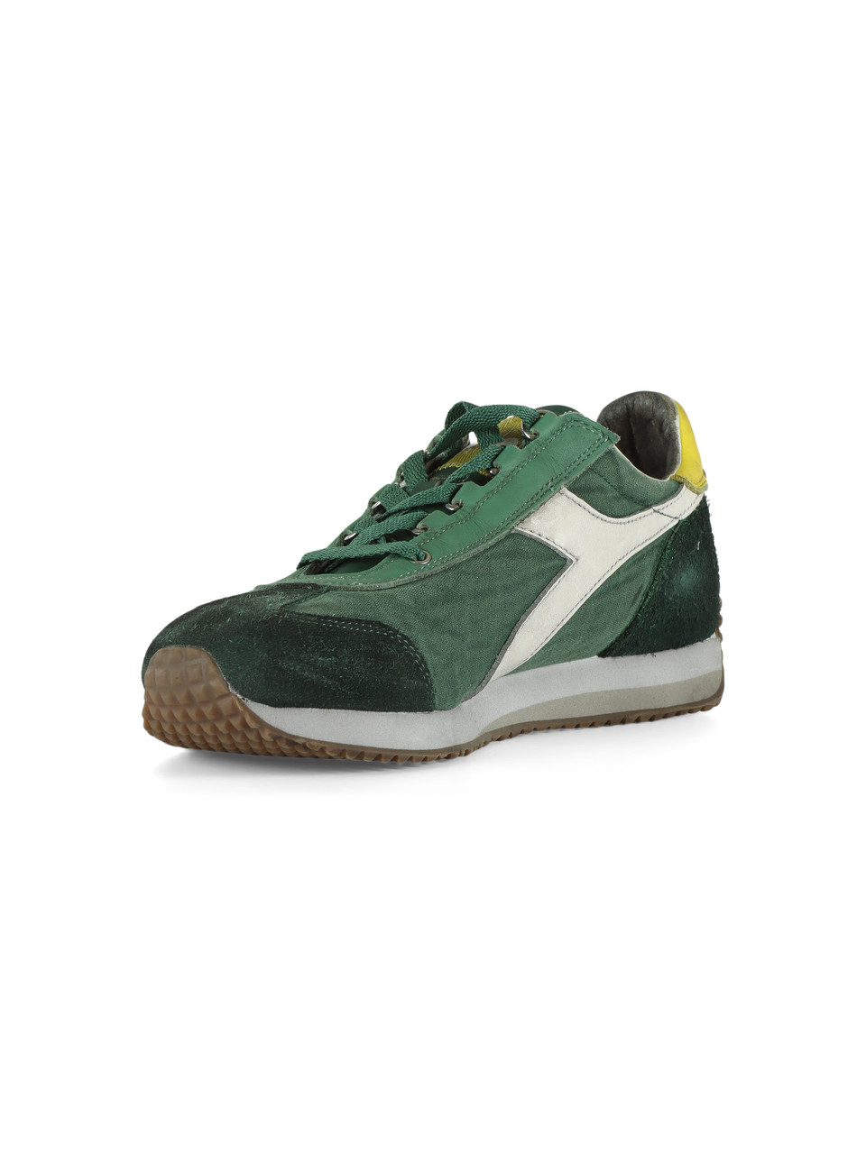 GRÜN | HERITAGE: Sneakers EQUIPE DIRTY SW EVO aus Leder und Stoff