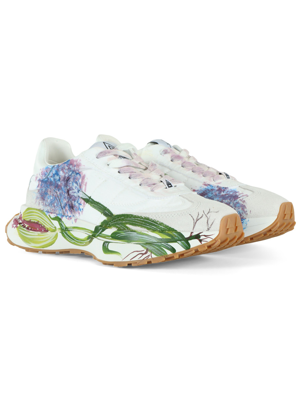 BIANCO | Sneakers SPACE in pelle e tessuto