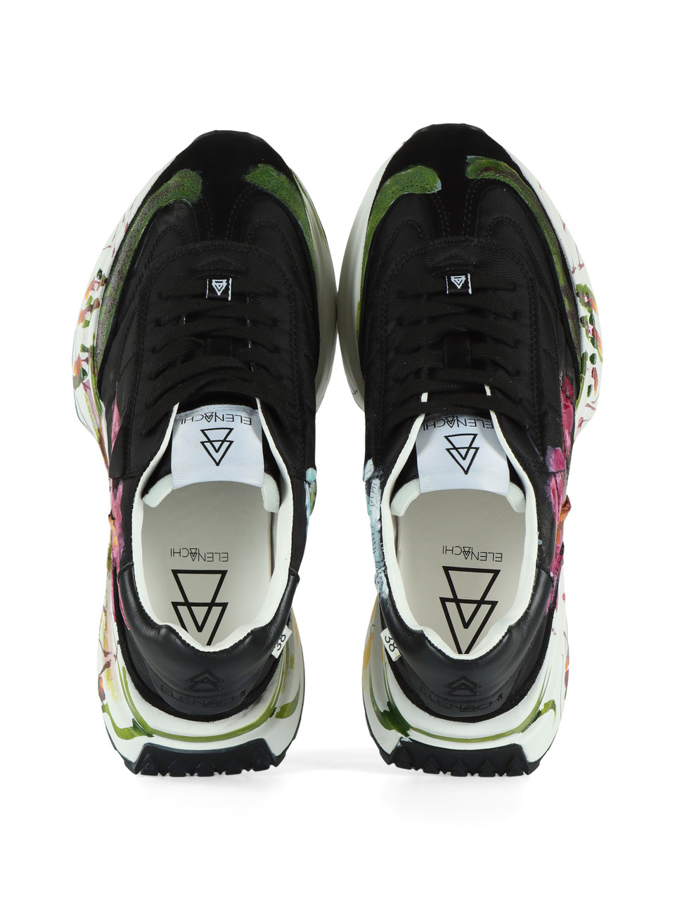 NERO | Sneakers SPACE in pelle e tessuto