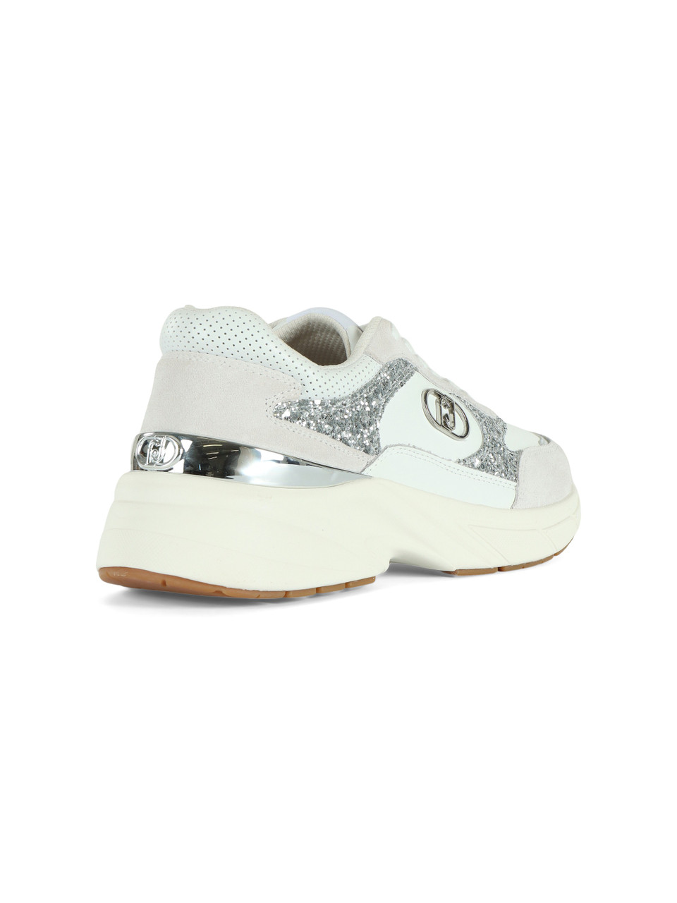 BIANCO | Sneakers LJ01 01 con inserti glitterati