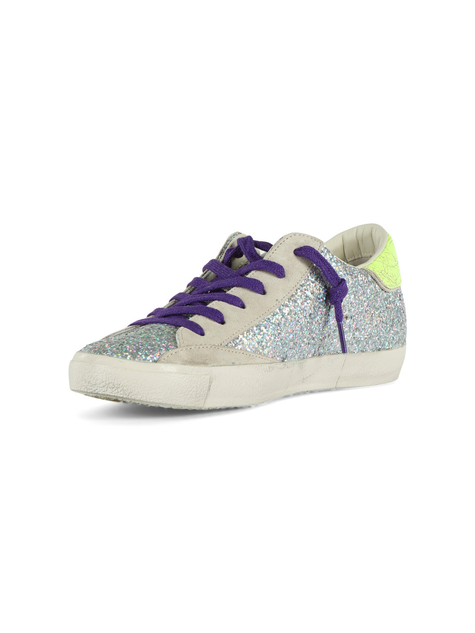 ARGENTO | Sneakers glitterate PRSX LOW