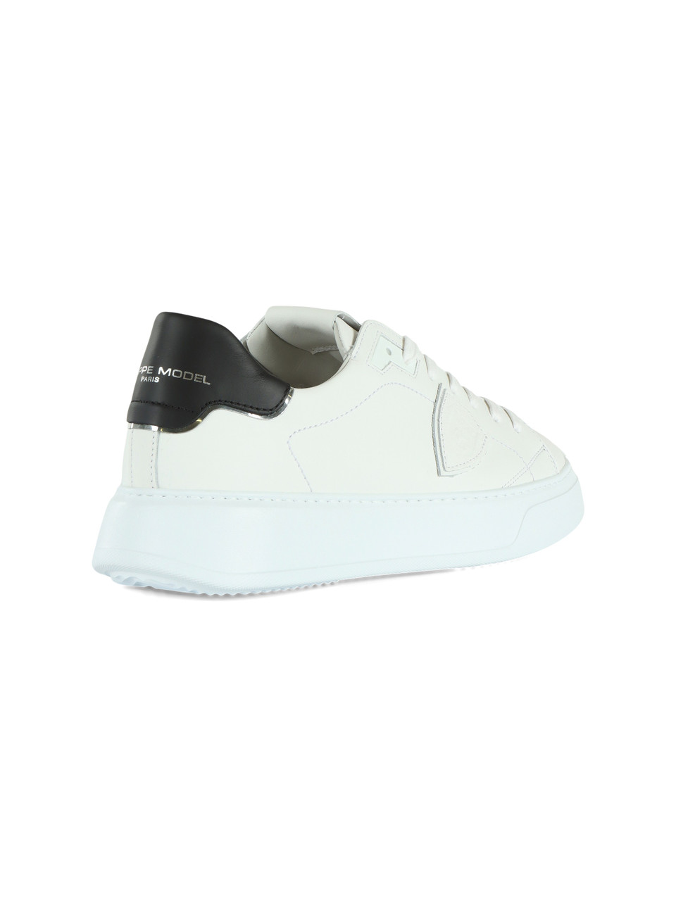BIANCO/NERO | Sneakers in pelle TEMPLE LOW
