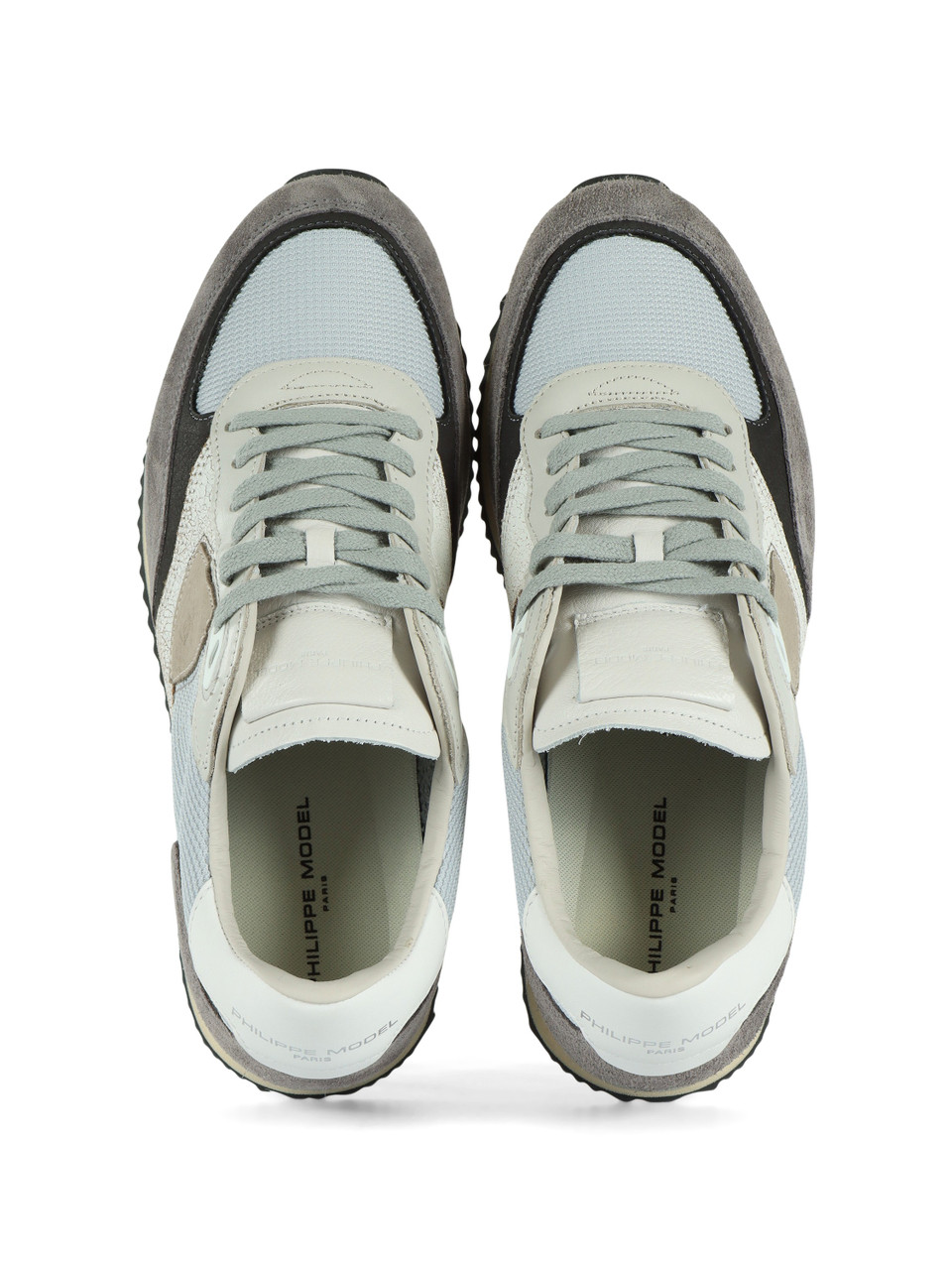 GRIGIO | Sneakers in pelle e tessuto BLVILLE LOW