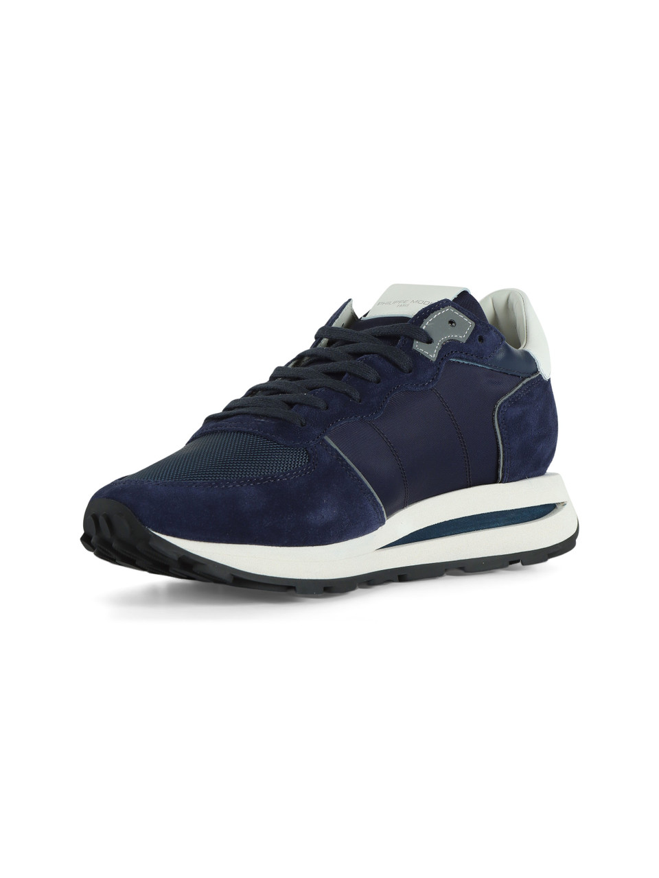 BLU SCURO | Sneakers in pelle e tessuto TROPEZ HAUTE LOW