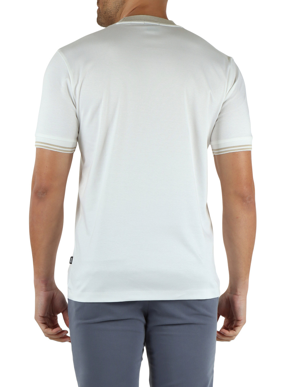 BIANCO | T-shirt slim fit in cotone mercerizzato