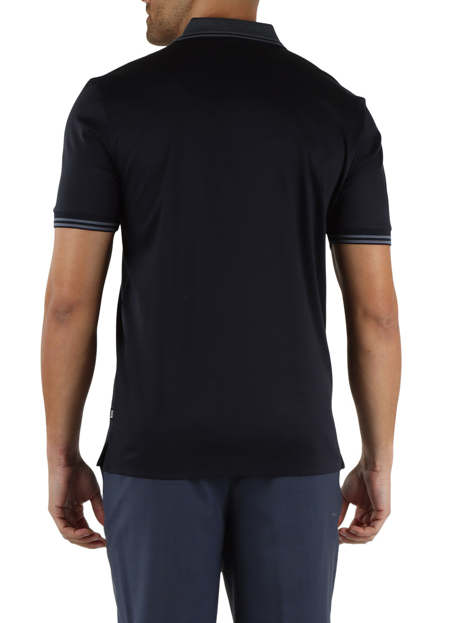 BLU SCURO | Polo slim fit in cotone mercerizzato