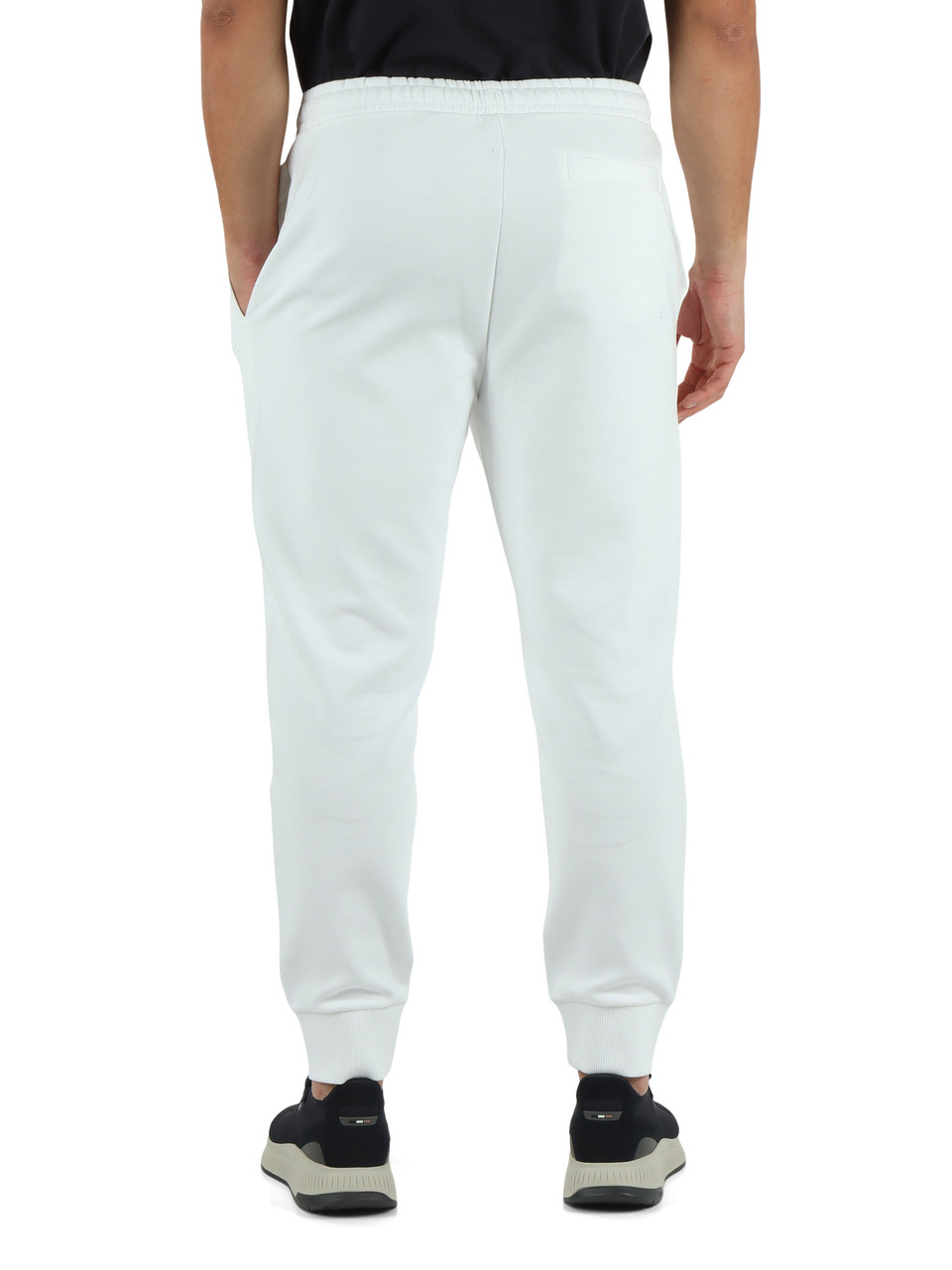 BIANCO | Pantaloni sportivi in cotone con scritta logo