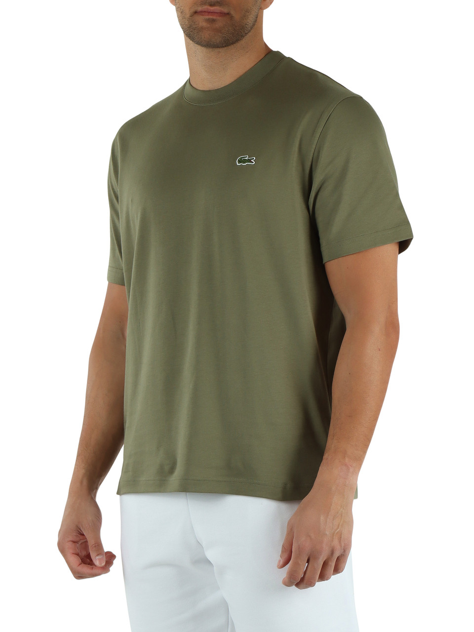 VERDE MILITARE | T-shirt in cotone Classic fit con patch logo