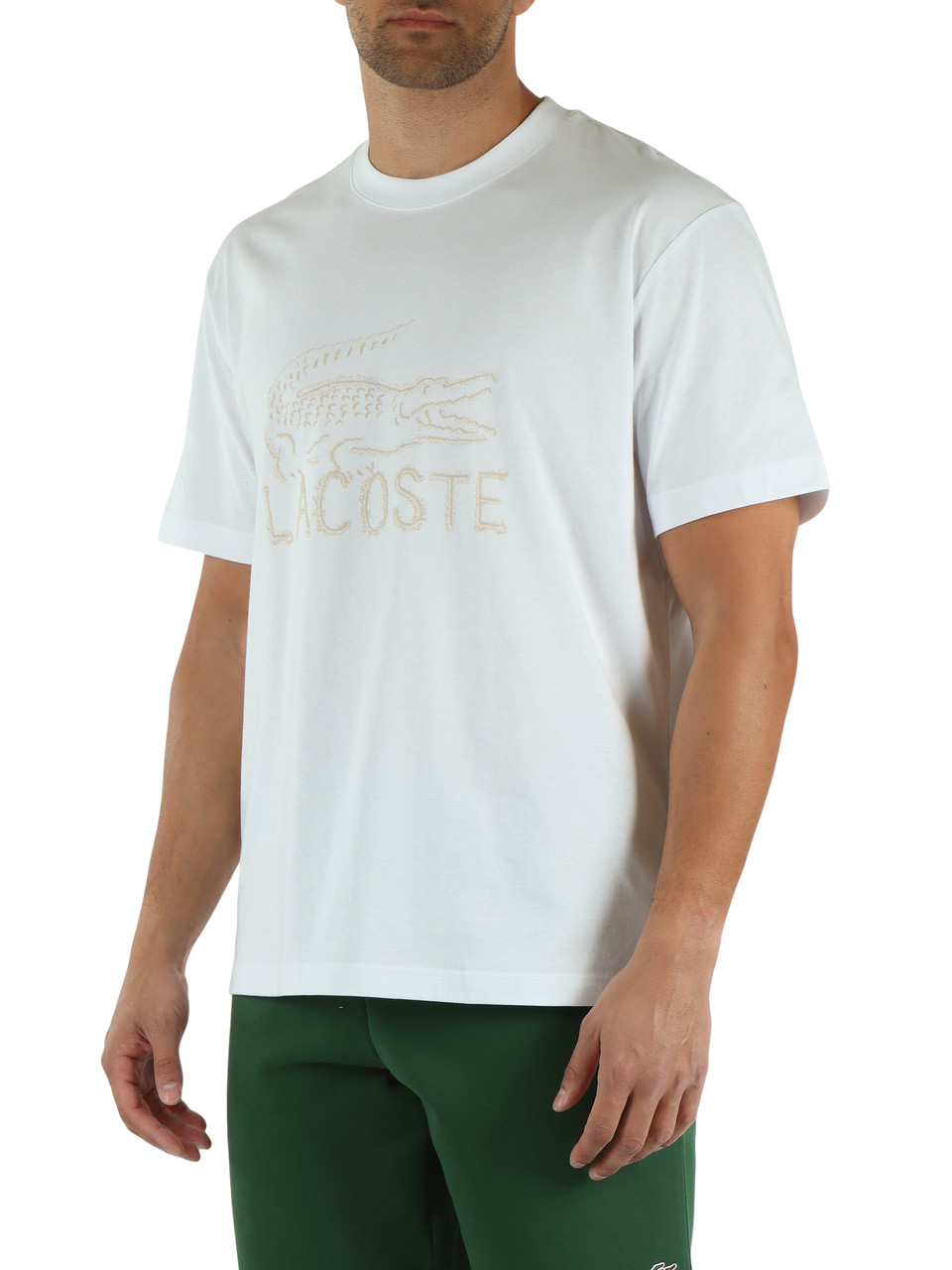BIANCO | T-shirt in cotone Classic fit con stampa logo