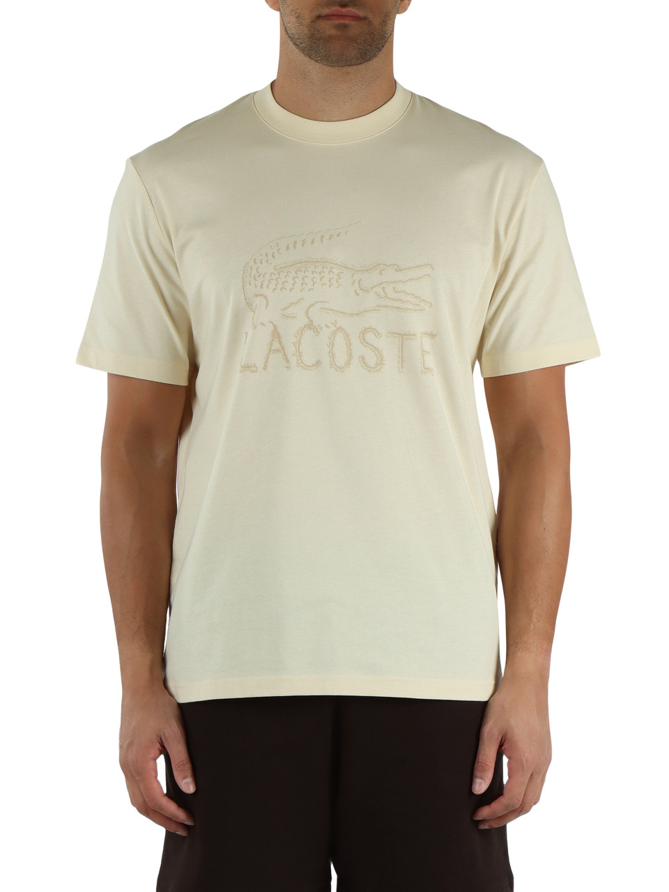 CREMA | T-shirt in cotone Classic fit con stampa logo