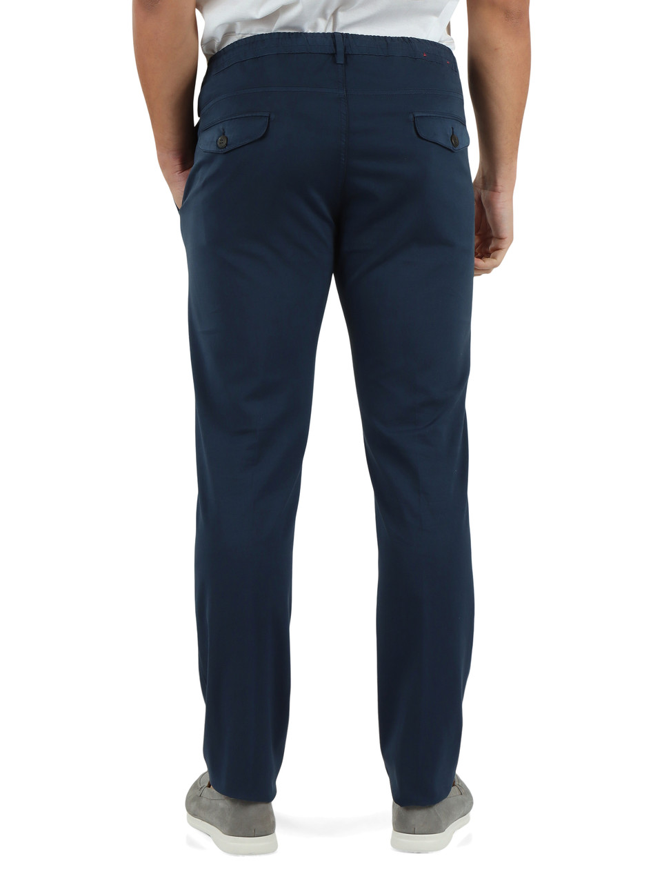 BLU | Pantalone jogger in cotone e seta