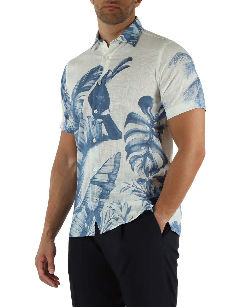 BLU | Camicia manica corta in cotone