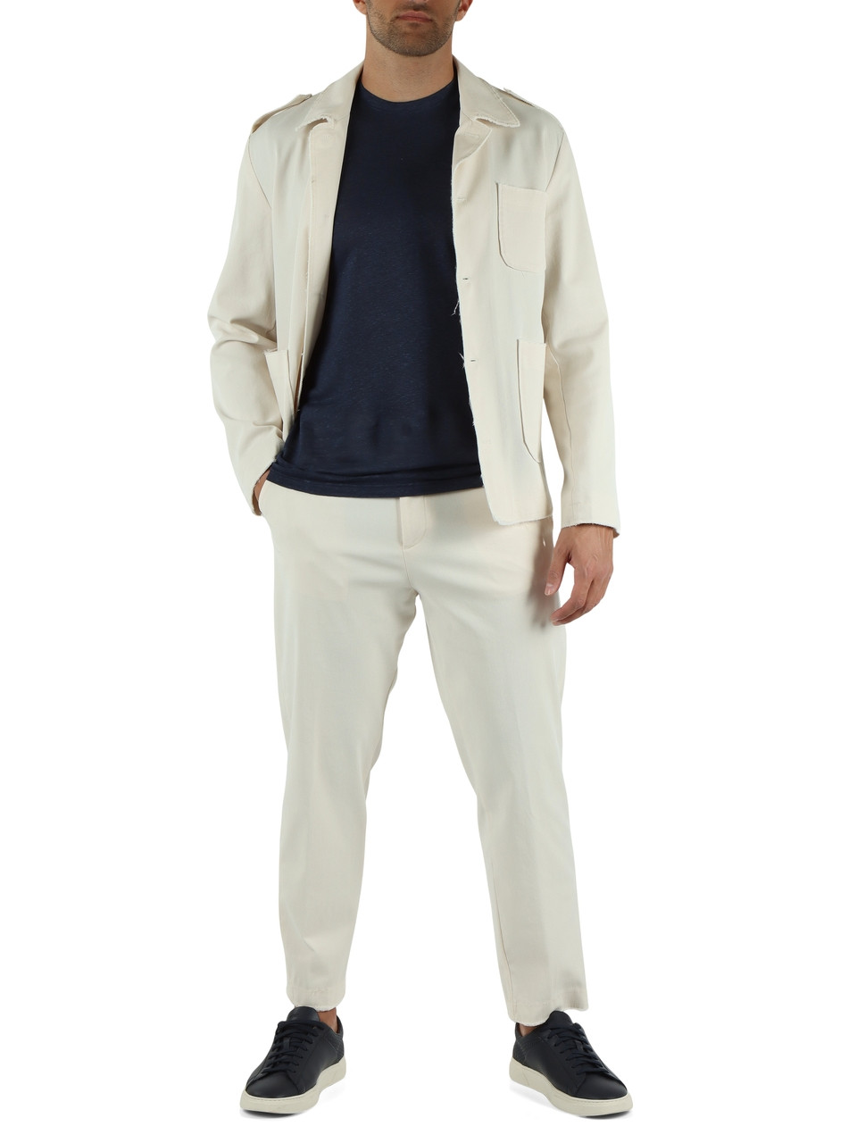 PANNA | Overshirt in drill di misto cotone