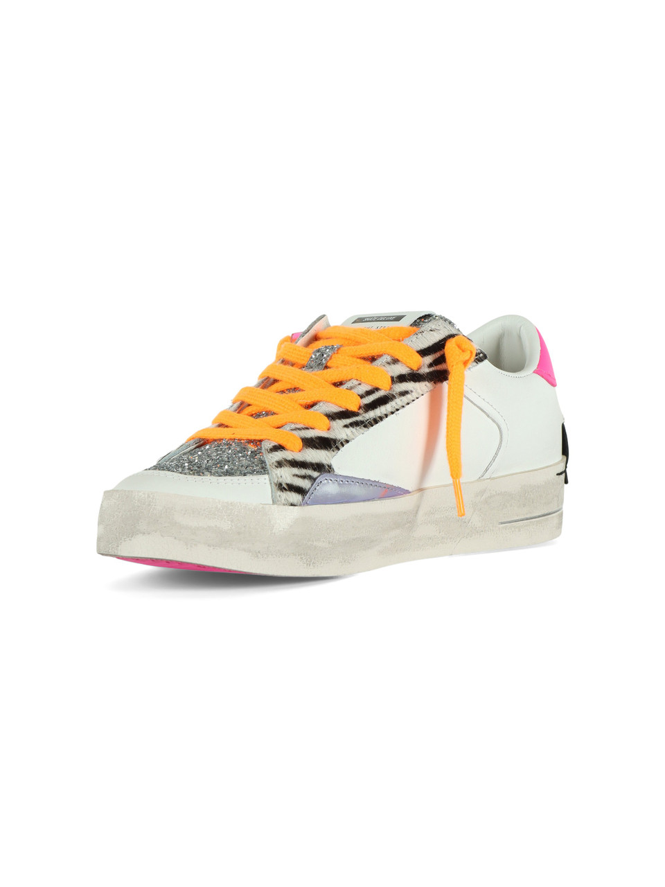 BIANCO | Sneakers in pelle SK8 DELUXE con inserti a contrasto